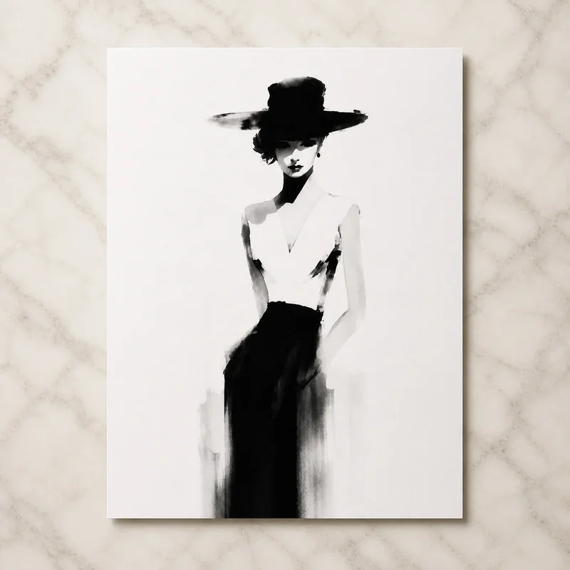 Watercolor fashion example 3