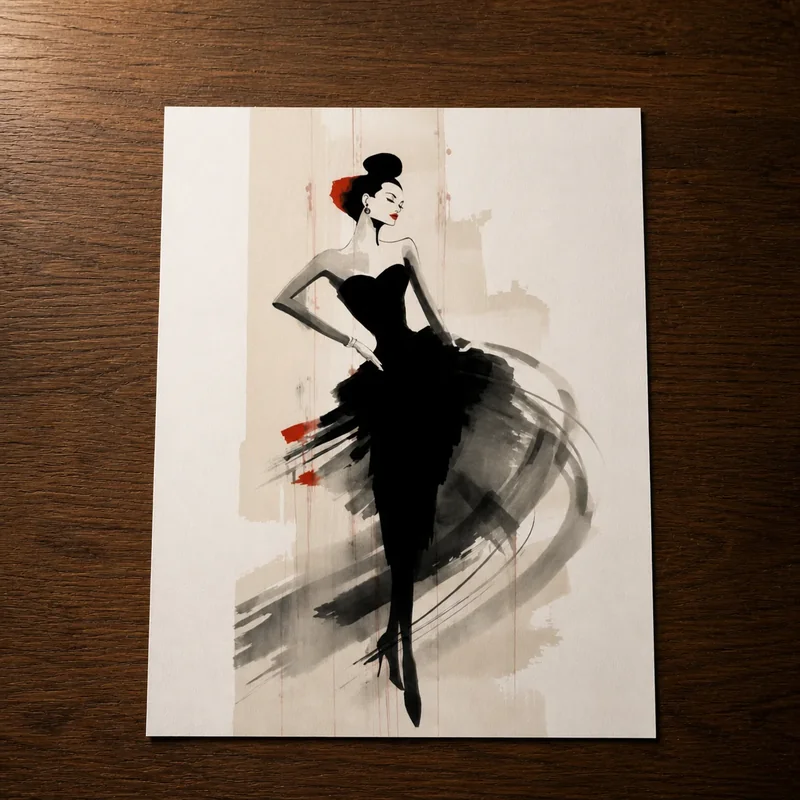 Watercolor fashion example 8